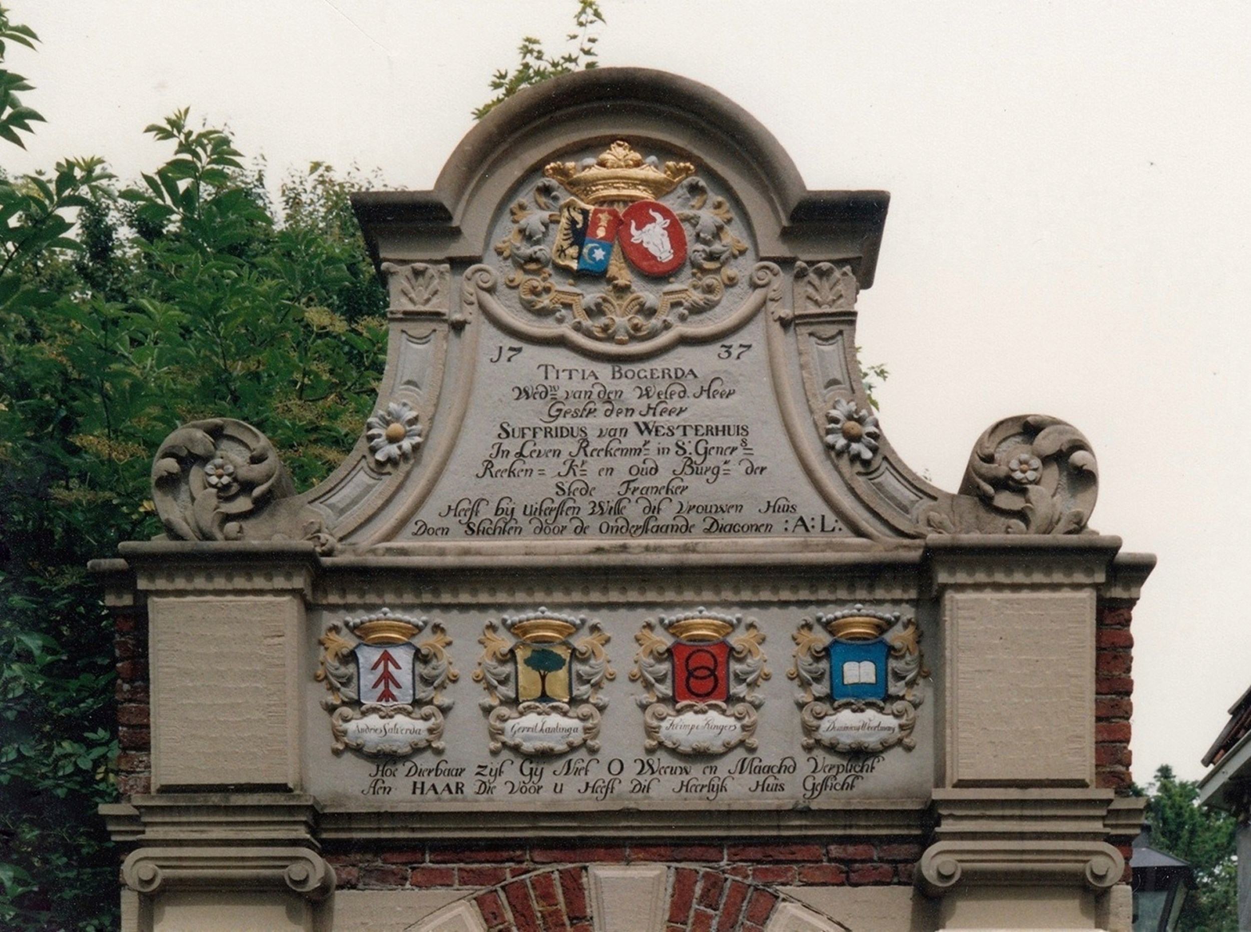 Het Martenahuis in het testament van Titia Bogarda (1732)